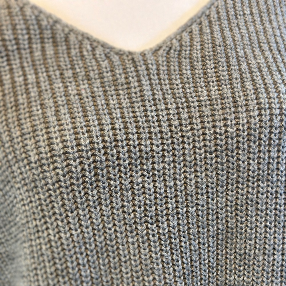 Cotton Emporium Gray Off-the-Shoulder Sweater - Picture 3 of 6
